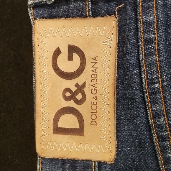 DOLCE & GABANNA Black Label Button Fly Straight Leg Jeans 36 Mens - Picture 10 of 13